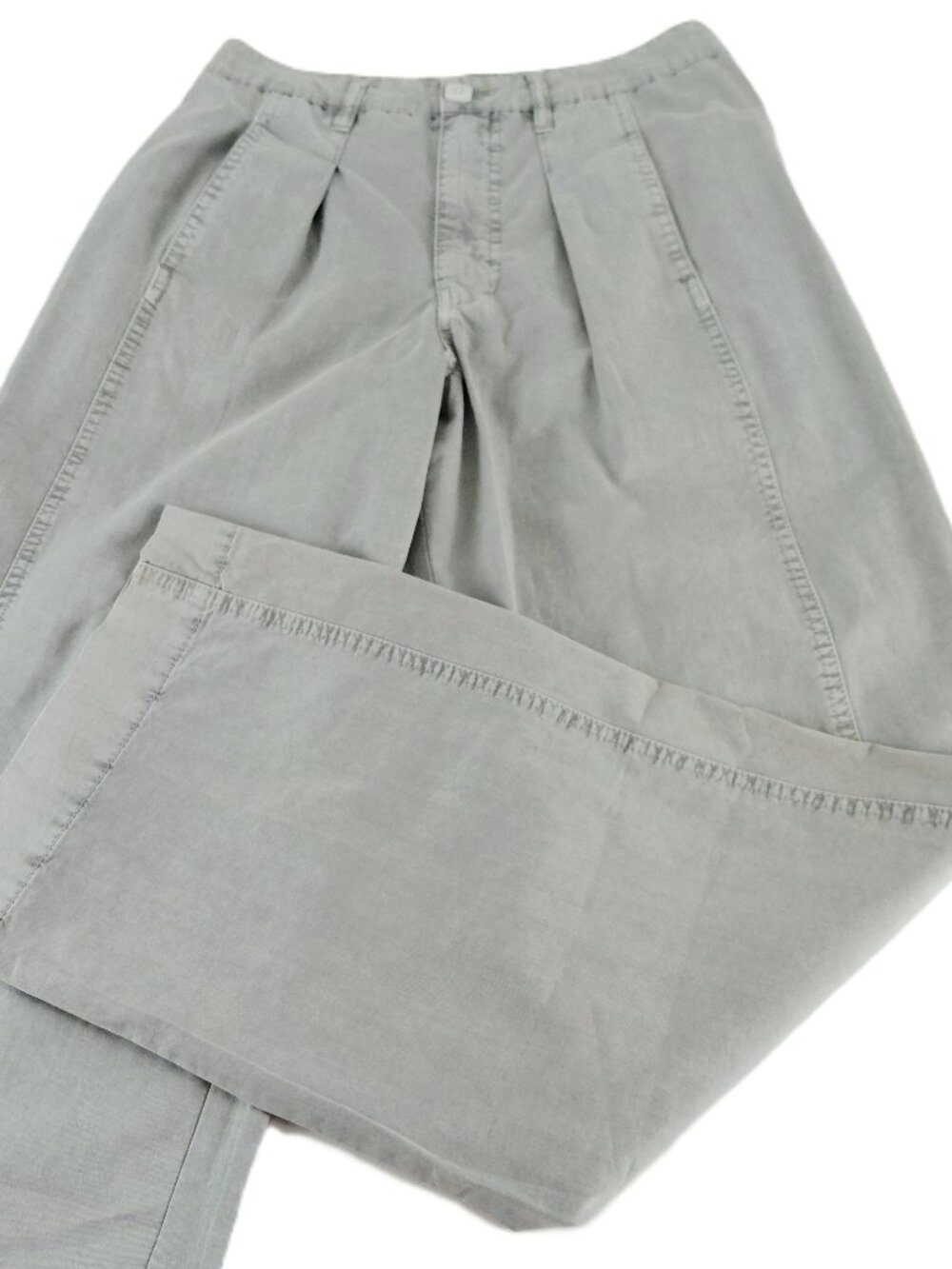 Unpublished Zoey Pleated Wide Leg Trouser Pant Women's 27 Dove Gray High Rise